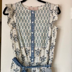 Gal Meets Glam Eden Jumpsuit Size 8 Blue Combo NWT